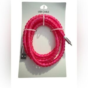 Amazon Pink USB Cable Charger